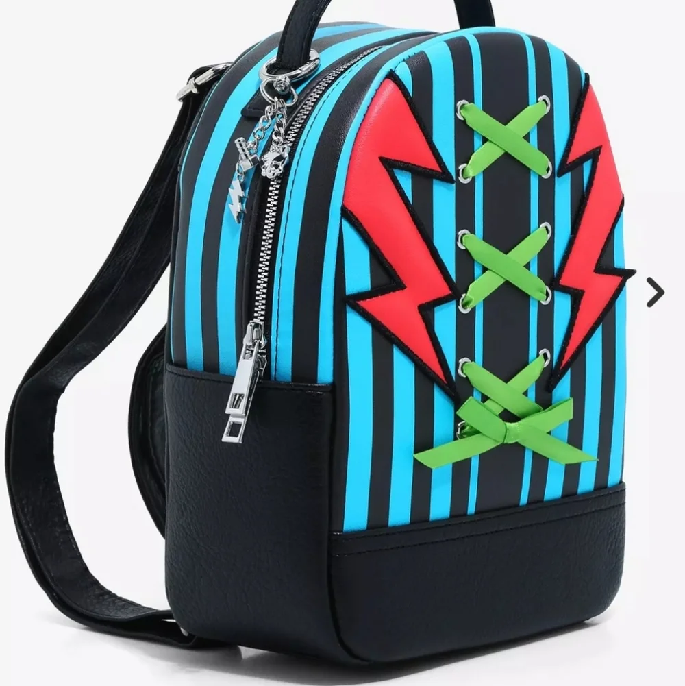 Monster High Frankie Stein Lightning Stripe Mini Backpack